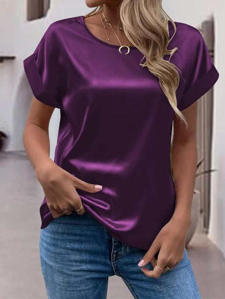 Round Neck Short Sleeve T-Shirt - V.I.P Digital Presence
