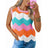 Round neck short sleeved vest contrasting wave top - V.I.P Digital Presence