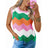 Round neck short sleeved vest contrasting wave top - V.I.P Digital Presence