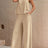 Round Neck Sleeveless Top and Wide Leg Pants Set - V.I.P Digital Presence