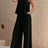 Round Neck Sleeveless Top and Wide Leg Pants Set - V.I.P Digital Presence