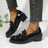 Round Toe Block Heel Loafers - V.I.P Digital Presence