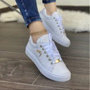 Round Toe Lace Up Sneakers - V.I.P Digital Presence