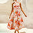 Ruched Printed Halter Neck Dress - V.I.P Digital Presence