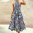 Ruched Printed Halter Neck Dress - V.I.P Digital Presence