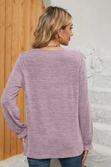 Ruched Round Neck Flounce Sleeve T-Shirt - V.I.P Digital Presence
