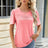 Ruched Round Neck Short Sleeve T-Shirt - V.I.P Digital Presence
