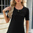 Ruched Round Neck Short Sleeve T-Shirt - V.I.P Digital Presence