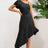 Ruffled Asymmetrical Neck Flutter Sleeve Dress - V.I.P Digital Presence