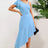 Ruffled Asymmetrical Neck Flutter Sleeve Dress - V.I.P Digital Presence