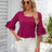 Ruffled Suqare Neck Half Sleeve Blouse - V.I.P Digital Presence