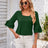 Ruffled Suqare Neck Half Sleeve Blouse - V.I.P Digital Presence