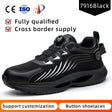 Safety shoes anti smashing anti piercing anti slip wear-resistant steel toe shoes lazy no tie safety shoes - V.I.P Digital Presence
