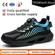 Safety shoes anti smashing anti piercing anti slip wear-resistant steel toe shoes lazy no tie safety shoes - V.I.P Digital Presence