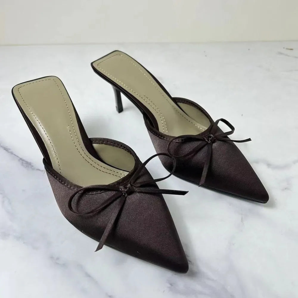 Satin Pointed Toe Pumps - V.I.P Digital Presence