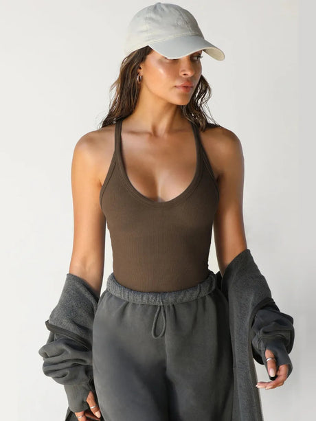 Scoop Neck Wide Strap Tank - V.I.P Digital Presence