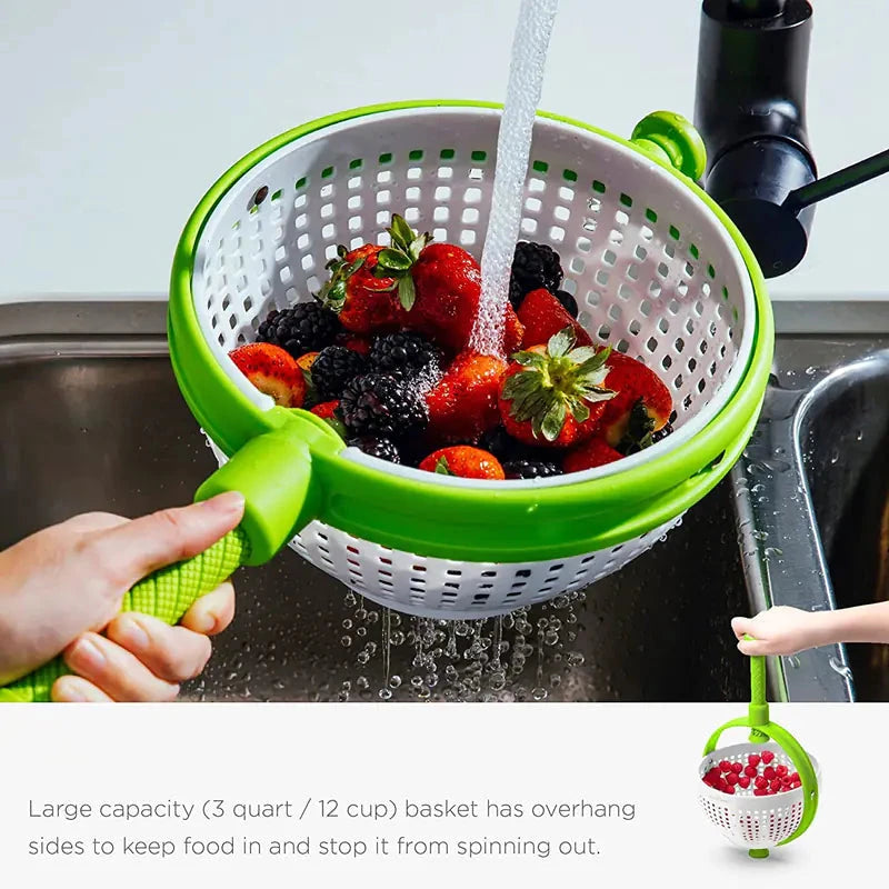 Scratch Resistant Nylon Salad Spinner Colander - V.I.P Digital Presence