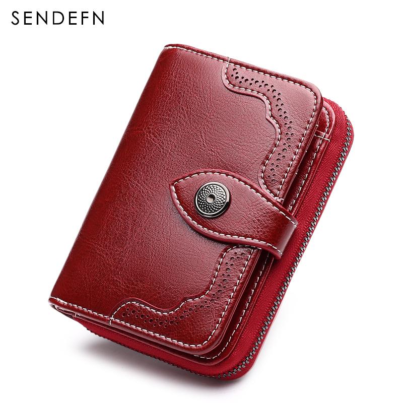 Sendefn  Small Wallet Casual Women's Purses Split Leather Quality Short Money Bag - V.I.P Digital Presence