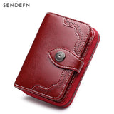Sendefn  Small Wallet Casual Women's Purses Split Leather Quality Short Money Bag - V.I.P Digital Presence