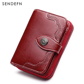 Sendefn  Small Wallet Casual Women's Purses Split Leather Quality Short Money Bag - V.I.P Digital Presence