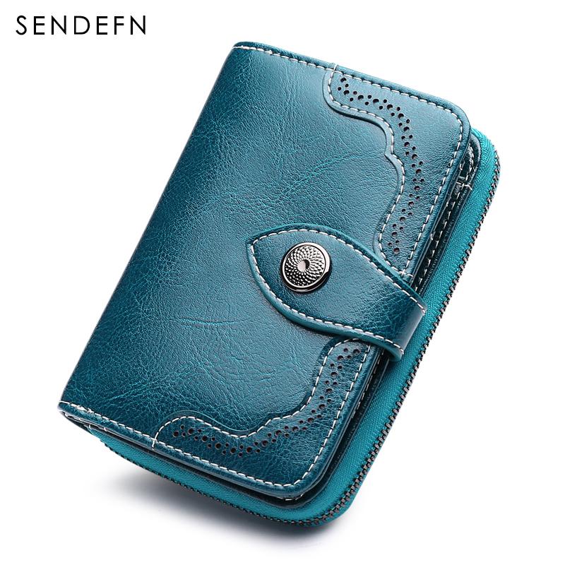 Sendefn  Small Wallet Casual Women's Purses Split Leather Quality Short Money Bag - V.I.P Digital Presence