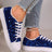 Sequin Round Toe Flat Sneakers - V.I.P Digital Presence