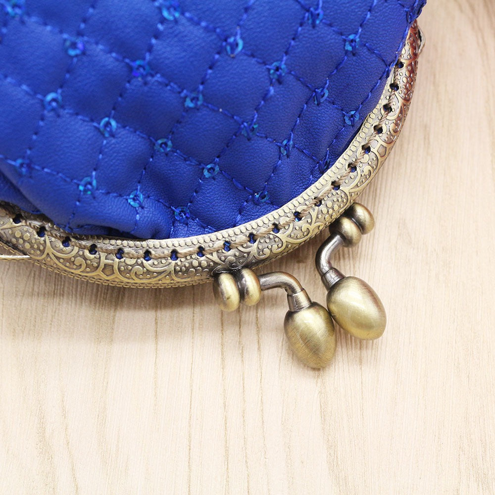 Sequin zero wallet, diamond grid coin bag, lipstick storage, small bag, mouth gold bag - V.I.P Digital Presence