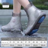 Shoe covers for men's and women's rain shoes, waterproof silicone rain cover shoes, thickened and wear-resistant in rainy days - V.I.P Digital Presence