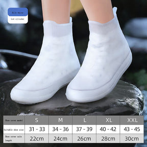 Shoe covers for men's and women's rain shoes, waterproof silicone rain cover shoes, thickened and wear-resistant in rainy days - V.I.P Digital Presence