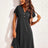 Short sleeved V-neck home sleepwear dress - V.I.P Digital Presence