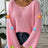Simple and loose one neck off shoulder flared sleeve sweater - V.I.P Digital Presence
