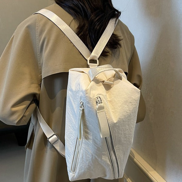 Simple Toast Bag Large Capacity Diagonal Cross Shoulder Small Square Bag Solid Color Sports Yoga Backpack for Students - V.I.P Digital Presence