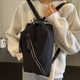 Simple Toast Bag Large Capacity Diagonal Cross Shoulder Small Square Bag Solid Color Sports Yoga Backpack for Students - V.I.P Digital Presence