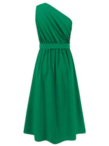 Single Shoulder Midi Dress - V.I.P Digital Presence