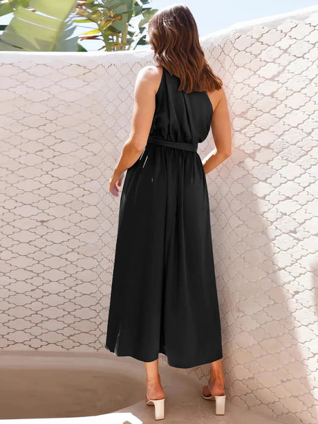 Single Shoulder Midi Dress - V.I.P Digital Presence