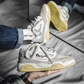 Skateboard Sneakers for Men Design Thick Lace Up Korean Version Platform Men Shoes Vulcanized Shoes Comfort Men's Walking Shoe - V.I.P Digital Presence