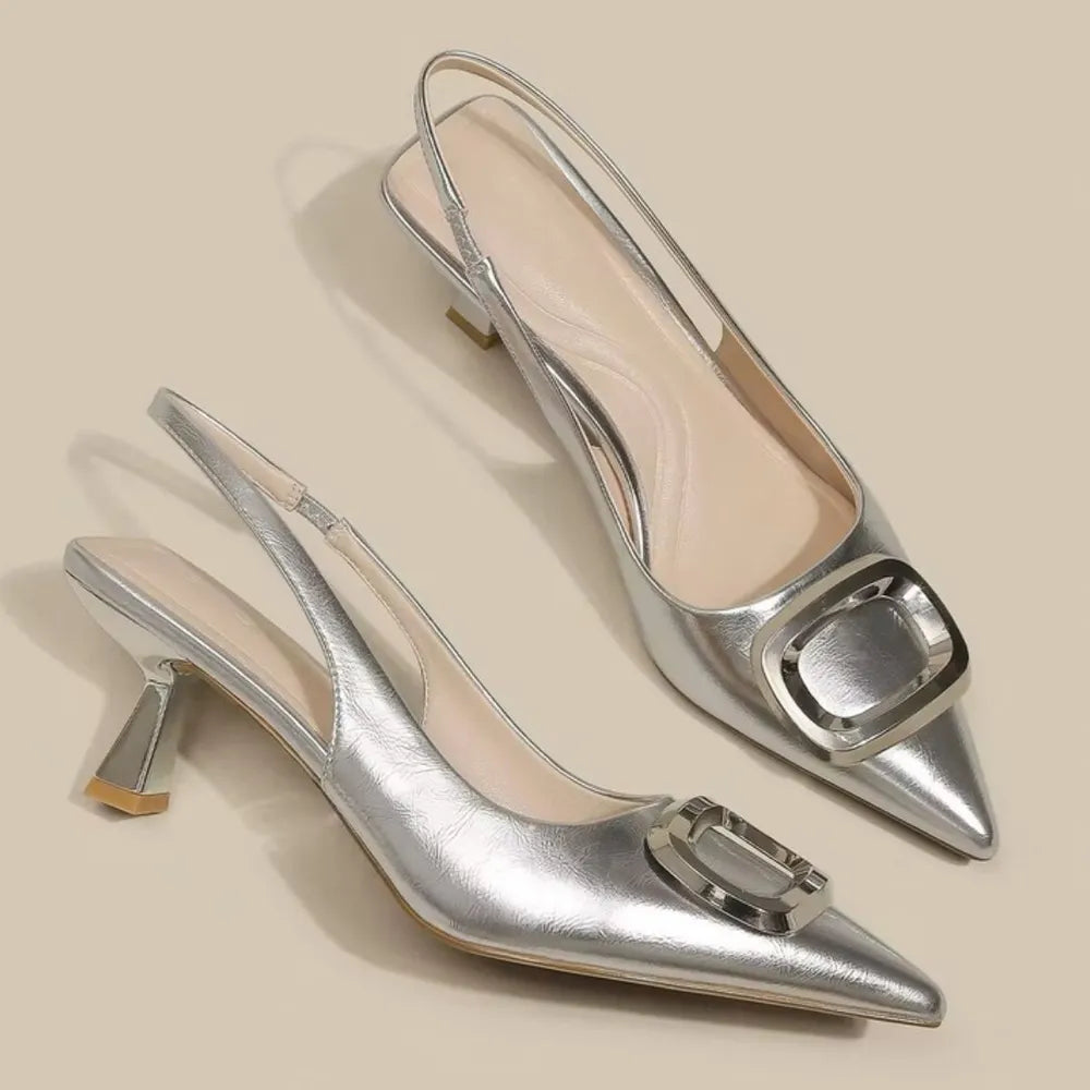 Slingback Pointed Toe Pumps - V.I.P Digital Presence