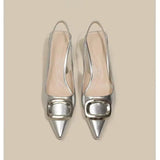 Slingback Pointed Toe Pumps - V.I.P Digital Presence