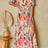 Slit Printed Surplice Short Sleeve Maxi Dress - V.I.P Digital Presence
