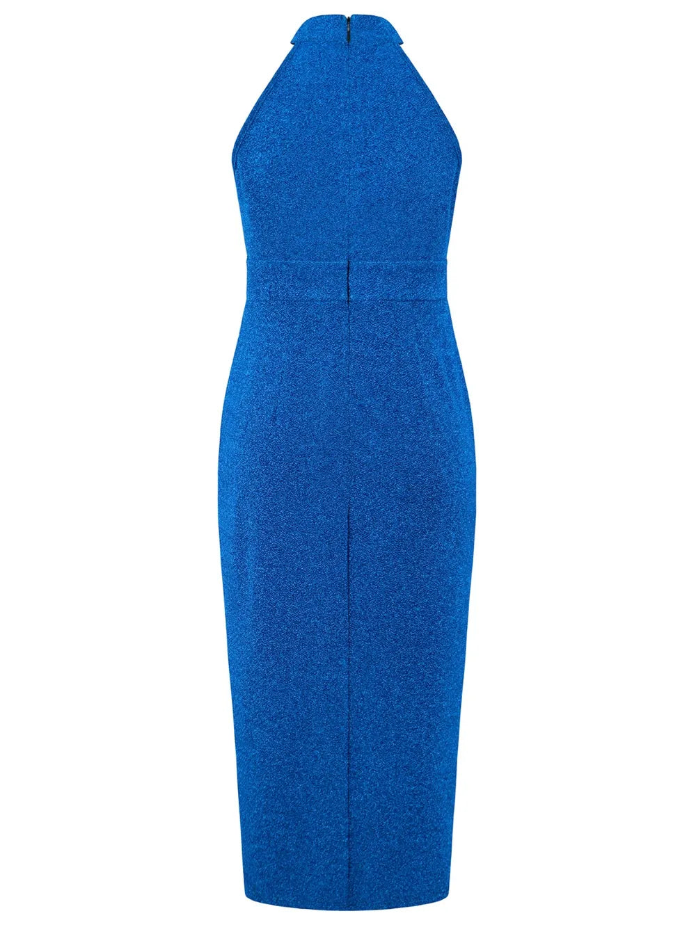 Slit Ruched Mock Neck Sleeveless Dress - V.I.P Digital Presence