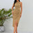 Slit Ruched Mock Neck Sleeveless Dress - V.I.P Digital Presence