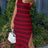 Slit Striped Round Neck Sleeveless Midi Dress - V.I.P Digital Presence