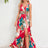 Slit Tied Printed Surplice Dress - V.I.P Digital Presence