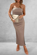 Slit Tube Midi Dress - V.I.P Digital Presence