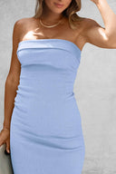 Slit Tube Midi Dress - V.I.P Digital Presence