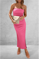 Slit Tube Midi Dress - V.I.P Digital Presence