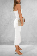 Slit Tube Midi Dress - V.I.P Digital Presence