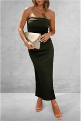 Slit Tube Midi Dress - V.I.P Digital Presence