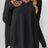 Slit V-Neck Dropped Shoulder Sweater - V.I.P Digital Presence