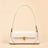 Small French baguette bag women's genuine leather net celebrity underarm bag summer French shoulder bag genuine leather women's bag - V.I.P Digital Presence